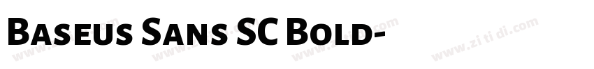 Baseus Sans SC Bold字体转换
